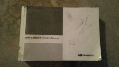 2005 subaru legacy owners manual