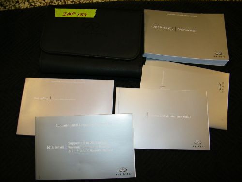2015 infiniti q70 owners manual with case and navigation inf189