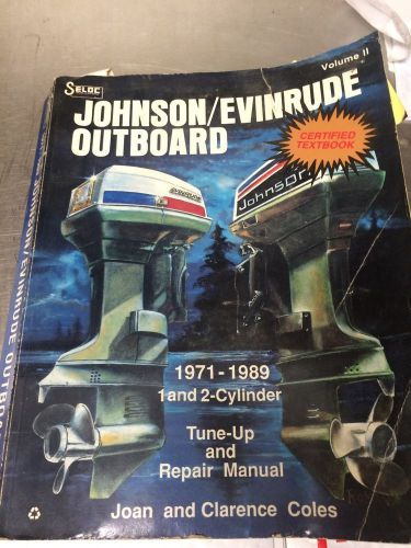 1971-89 johnson evinrude 1 &amp; 2 cylinder outboard seloc service manual volume 2