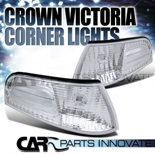 1998-2011 ford crown victoria euro clear corner lights signal lamps