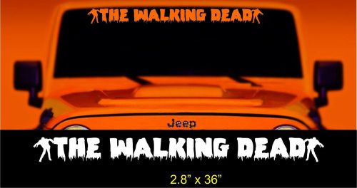 The walking dead  windshield banner decal jeep size auction