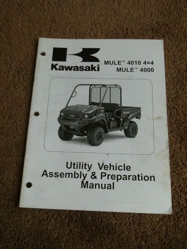 2009 kawasaki mule 4010 4x4 4000 utv assembly set up manual kaf 620 m9f n9f p9f