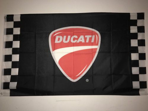 Ducati checkered flag 3&#039; x 5&#039; banner