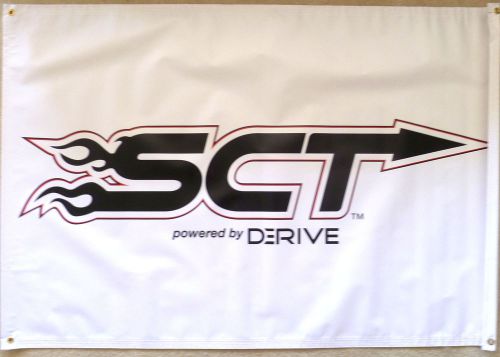 Sct racing banner flag 52 inches long by 35 inches high size new