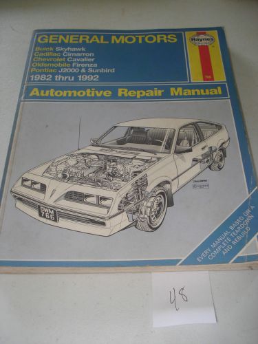 General motors 1982-1992 skylark, cimarron, cavalier, firenza haynes repair man