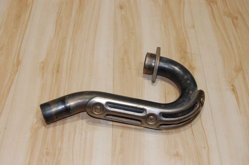 04 05 yz250f yz 250f exhaust titanium header pipe expansion chamber heat shield