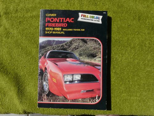1978 pontiac trans am/firebird repair  manual