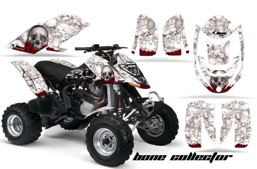 Can am amr racing graphics sticker kits atv canam ds 650 decals ds650 bones wht
