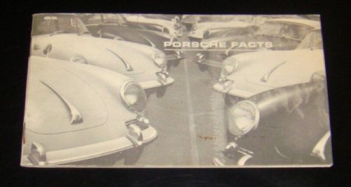 1964 1965 porsche dealer sales brochure facts book type 356 c coupe cabriolet