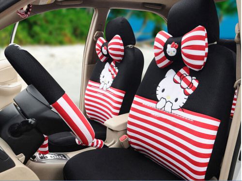 18ps 2016 women cartoon car seat cover general car-covers cloth universal sets