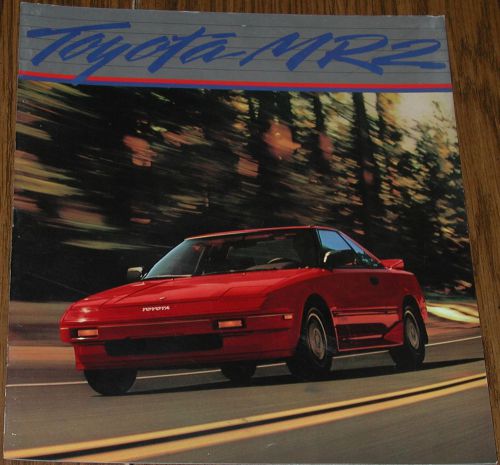 1986 toyota mr2 showroom brochure, 16 big color pages