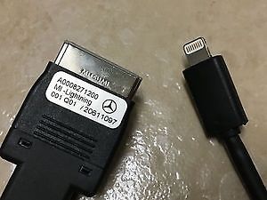 Mercedes benz media interface to apple lightning cable adapter part# a0008271200