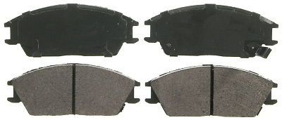 Disc brake pad-quickstop front wagner zx497