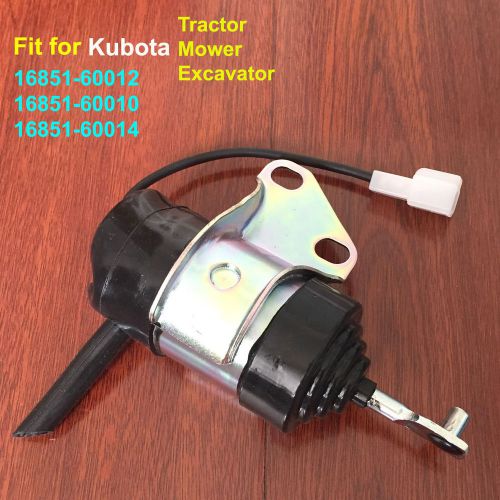 Fuel stop solenoid 16851-60012 fit for kubota mower tractor excavator engine