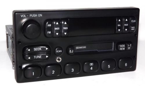 Ford f-150 radio 1999 am fm cassette player w auxiliary mp3 input f85f-19b132-aa