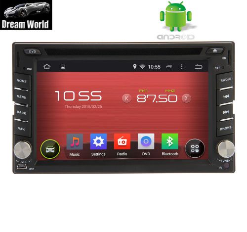 Android 4.4 os car pc gps navigation 2 din dvd stereo player 3g wifi radio ipod