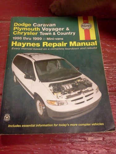 Haynes - dodge caravan,  plymouth voyager,  chrysler town &amp; country  1996-1999