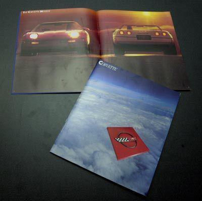 1987 corvette dealer brochure new in sleeve nos
