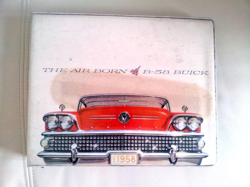1958 buick dealer showroom & fabrics book / special, century, super, roadmaster