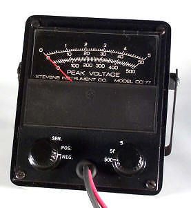 Stevens peak voltage/dva meter cd-77  used