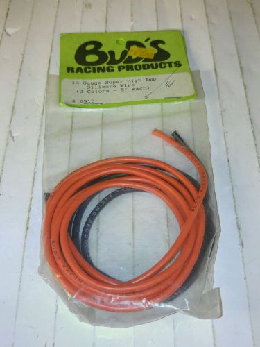 Buds racing products 14 gauge super high amp silicone wire 2 included nib 5&#039;