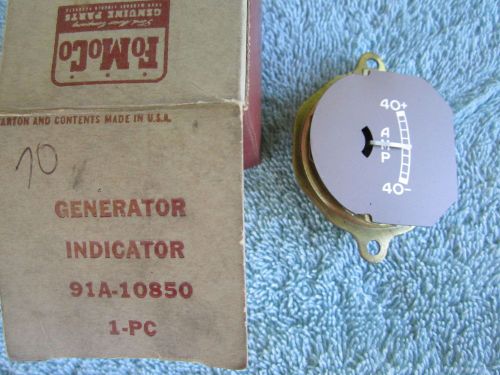 Nos 1937 / 1939 ford standard pass &amp; truck generator indicator  gauge l@@k
