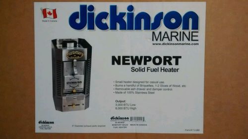 Dickinson newport solid fuel heater 00-newsf