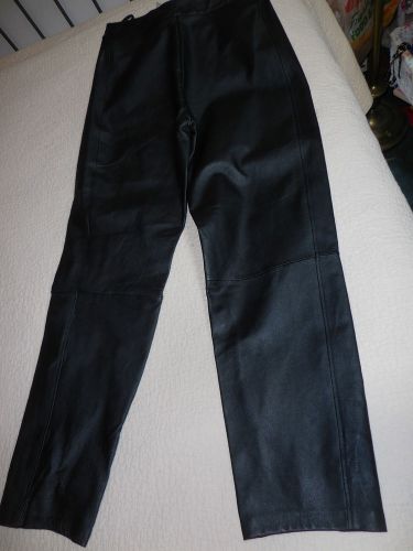New bagatelle black leather pants size 10 perfect for motorcycle riding
