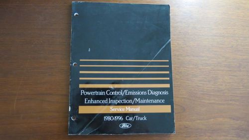 1980-1996 ford car/truck powertrain ctrl emissions diagnosis enhanced inspection