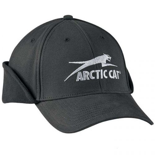 New arctic cat fitted aircat earflap cap - s/m - part 5223-045