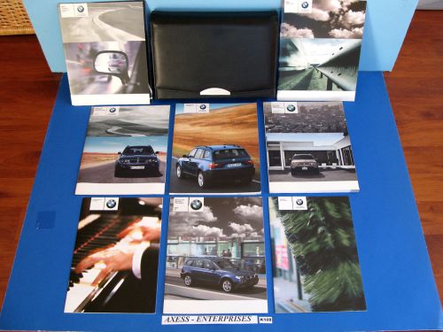 2004 bmw e83 x3 2.5i 3.0i suv owners manuals drivers books + msrp + case # k108