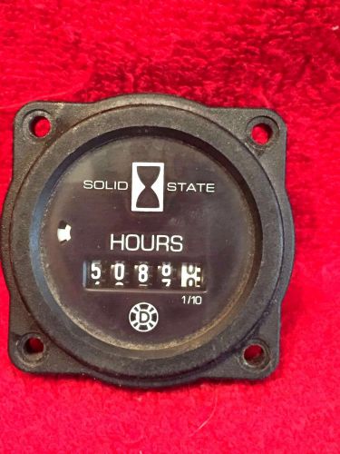 Solid state 873 flight hours meter 4/40 vdc