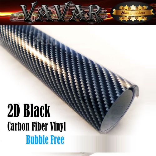 20&#034;x60&#034; 2d black silver twill carbon fiber vinyl wrap sticker decal film sheet
