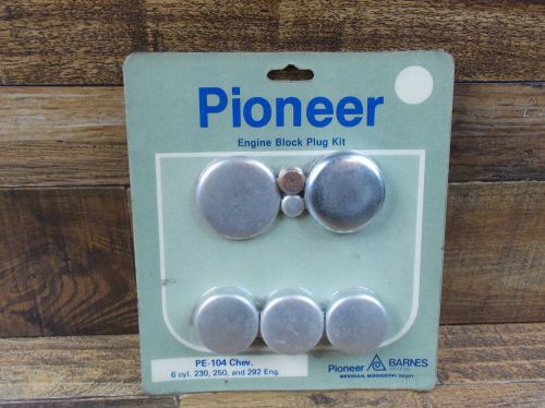 Pioneer barnes pe-104 steel freeze plug set 1963-80 chev 6 cyl 230 250 &amp; 292