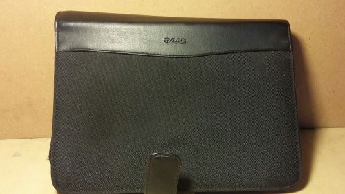 Saab oem original factory owners manual book guide leather wallet w/canvass case