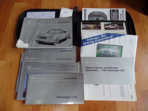 1999 mercedes clk 320 cabriolet owner owners owner&#039;s manual
