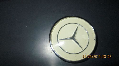 Mercedes benz steering wheel center button emblem - ivory - heckflosse