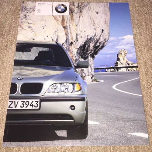 2002 bmw 3 series sedan sales brochure 325i 323xi 330i 330xi e46; 85 pages!