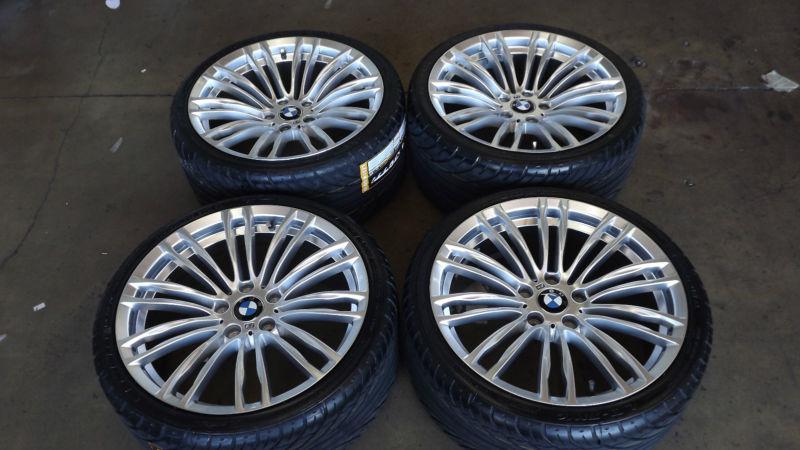 19" bmw 3 series 325 328 330 335 m3 m5 e90 92 93 staggered silver wheels/tires