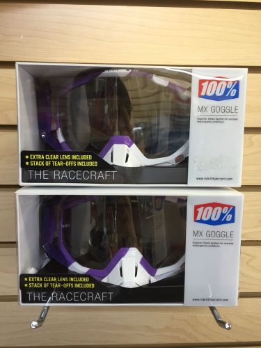 100% racecraft goggles purple main