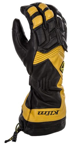 Klim brown/black mens elite waterproof/insulated snowmobile gloves snocross