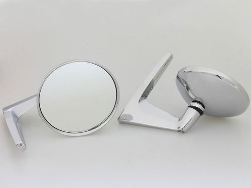 1956 57-74 plymouth fury new pair chrome fender door mirrors left right 2 pieces