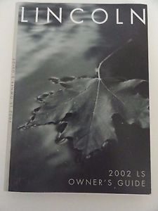 2002 lincoln ls owners guide/manual