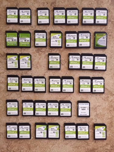 Lot of 40 huyndai navigation sd cards 2015-2016 in assortment