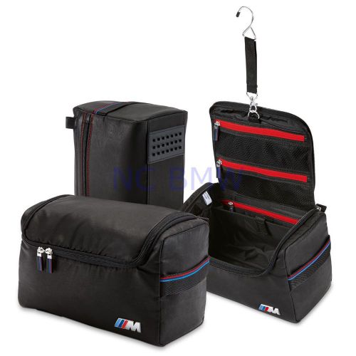 Bmw genuine m personal care luggage bag 9.875 h x 6&#034; w x 6.75 d anthracite