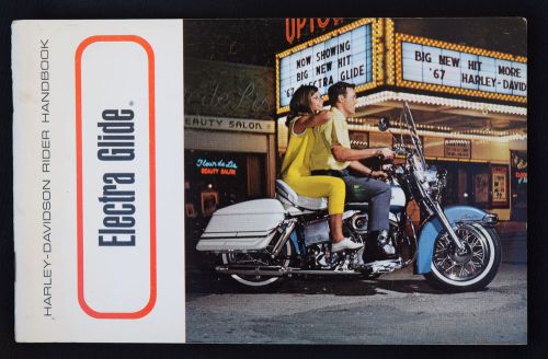Harley-davidson rider handbook - 1967 electra glide
