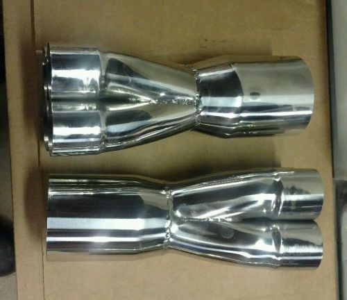 2 1/4&#039;  x 4&#034; polished stainless merge collectors