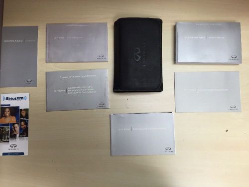 Infiniti m 2013 hybrid owner&#039;s manual books with case oem/ navigation