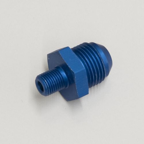 Walbro 128-3040 an adapter fitting -8 an male to m10 x 1.0 male straight blue