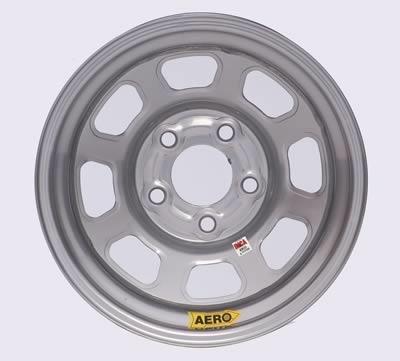 Aero race wheels 52-084530 steel 3" backspace 52 series silver powdercoat